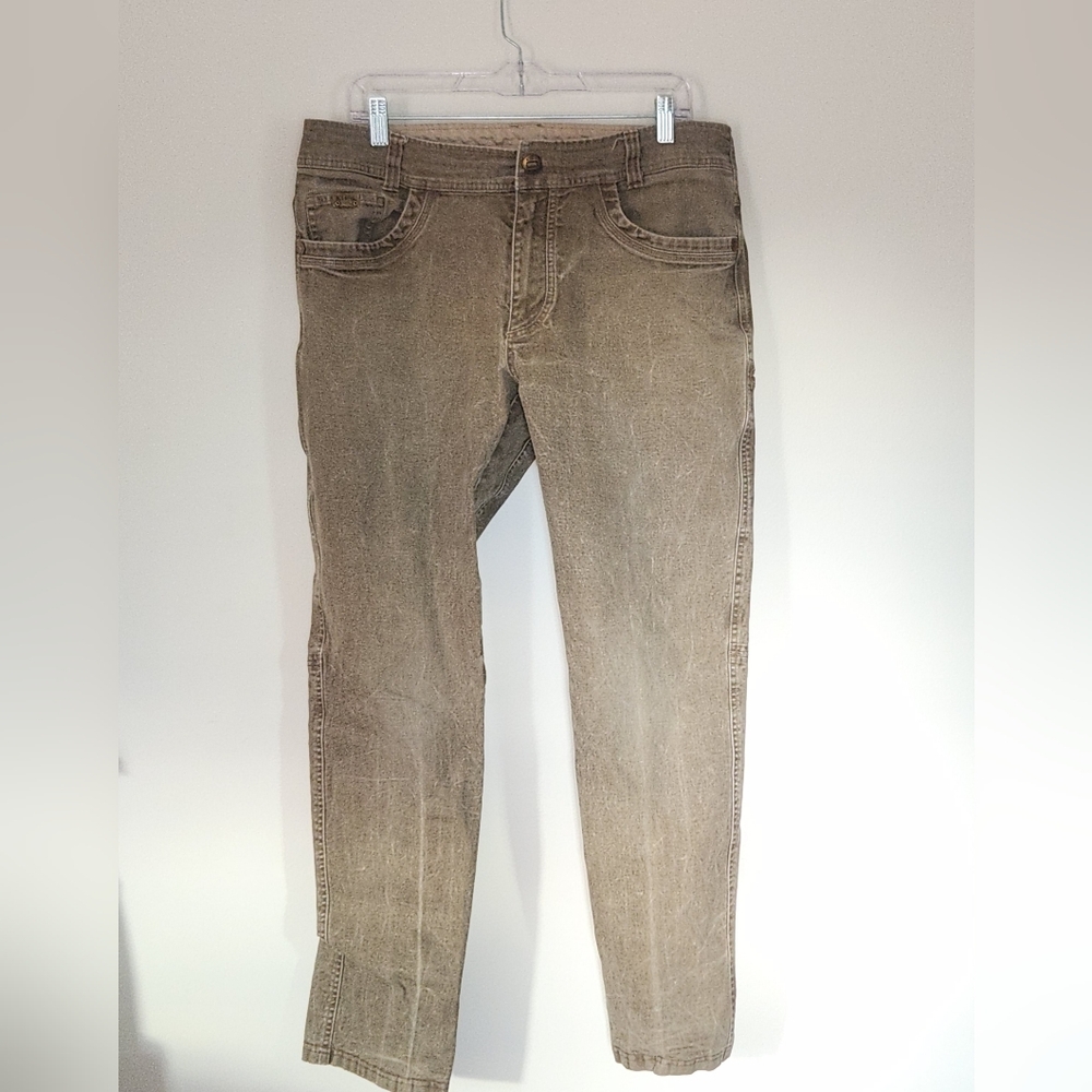 Kuhl Vintage Patina Law Jeans 36x32 Distressed Khaki